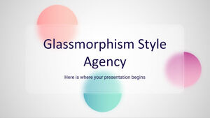 Glassmorphism Style Agency