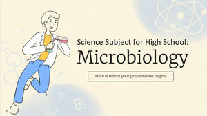 Disciplina de Ciências para o Ensino Médio: Microbiologia