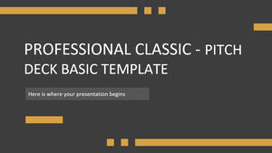 Profesjonalny klasyk — podstawowy szablon Pitch Deck