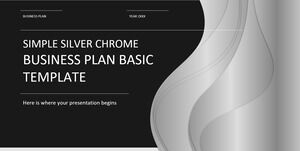Simple Silver Chrome - เทมเพลตพื้นฐานแผนธุรกิจ