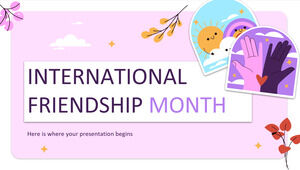 International Friendship Month