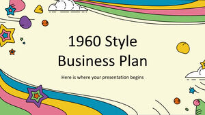 Plan d'affaires de style 1960