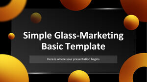 简单的玻璃 - 营销基本模板