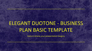 Elegant Duotone - İş Planı Temel Şablonu