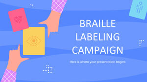 Campanie de etichetare Braille