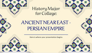 Специальность по истории для колледжа: Древний Ближний Восток - Персидская империя