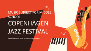 موضوع الموسيقى للمدرسة المتوسطة: مهرجان الجاز في كوبنهاغن