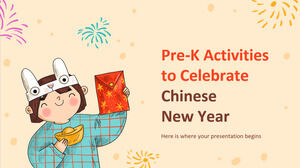 庆祝中国新年的学前班活动