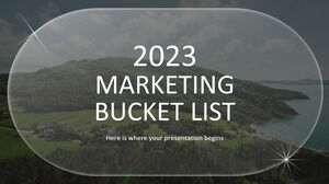 2023 年营销目标清单