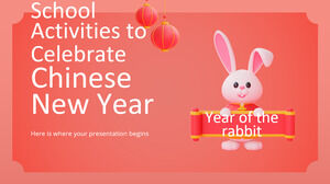 Actividades de la escuela intermedia para celebrar el año nuevo chino