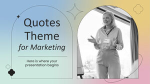 Thème des citations pour le marketing