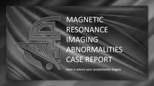 Отчет об аномалиях магнитно-резонансной томографии