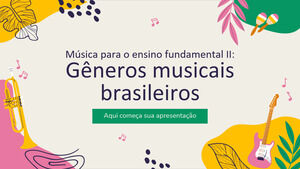 Tema de música para la escuela secundaria: géneros musicales brasileños