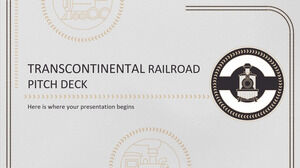 Plate-forme de présentation du chemin de fer transcontinental