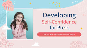 Desenvolvendo a autoconfiança para a pré-escola