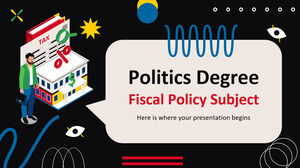 Licence en Politique - Sujet de Politique Fiscale
