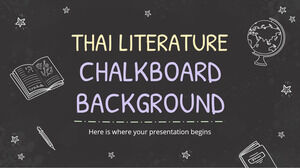 Thai Literature Chalkboard Background