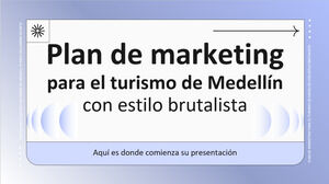 Planul de Marketing Turistic Medellin Stil Brutalist