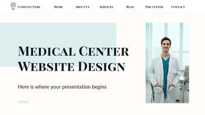 Progettazione del sito web del centro medico