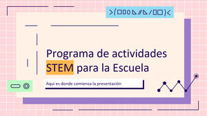 Programa de actividades STEM de la escuela intermedia