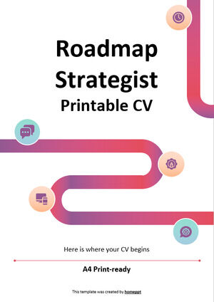 Roadmap Strategist CV stampabile