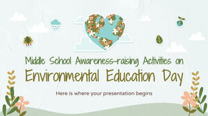 중학교 환경 교육의 날 인식 제고 활동