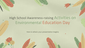 High School Awareness-raising Activities on Environmental Education Day