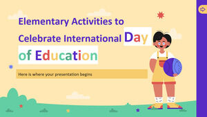 Atividades elementares para comemorar o Dia Internacional da Educação
