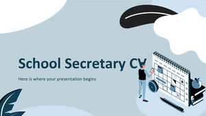 CV secretar scolii
