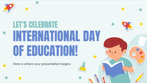 세계 교육의 날을 기념합시다!
