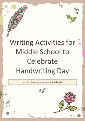 Activități de scriere pentru școala medie pentru a sărbători Ziua scrisului de mână