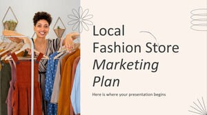Маркетинговый план местного магазина модной одежды