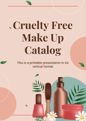 Catálogo de maquillaje libre de crueldad