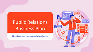 Бизнес-план по связям с общественностью