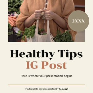 Publicación de IG de consejos saludables