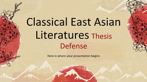 Apărarea tezei de literatură clasică din Asia de Est