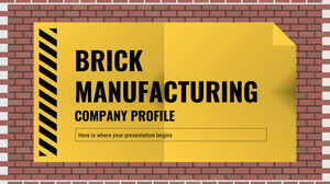 Perfil da empresa de fabricação de tijolos
