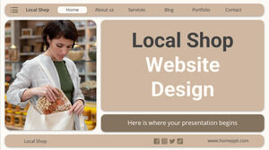 Diseño de sitio web de tienda local