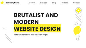 Conception de site Web brutaliste et moderne