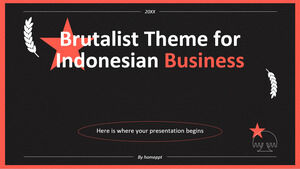 Tema brutalista para empresas de Indonesia