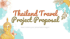 Предложение проекта путешествия в Таиланд