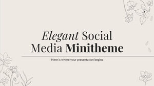 أنيقة وسائل الإعلام الاجتماعية Minitheme