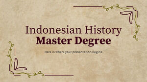 Mestrado em História da Indonésia