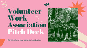 Pitch Deck dell'Associazione di Lavoro di Volontariato