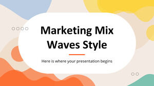 Stile delle onde del mix di marketing