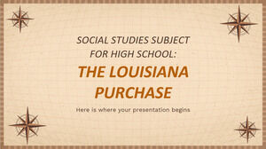 Materia de estudios sociales para la escuela secundaria: la compra de Luisiana