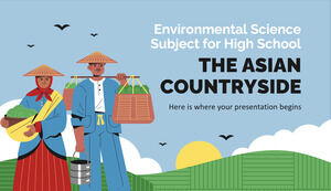Materia di scienze ambientali per il liceo - La campagna asiatica