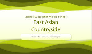 Naturwissenschaftliches Fach für die Mittelschule: Ostasiatische Landschaft