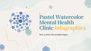 Pastell-Aquarell-psychiatrische Klinik Infografiken