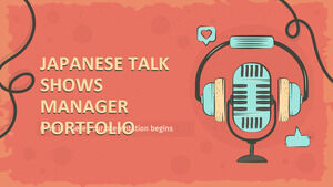 Japanese Talk Shows Manager Portfolio